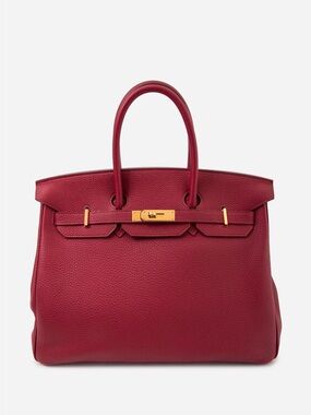 Hermès 2011 Rouge Grenat Togo Leather Birkin 35 GHW